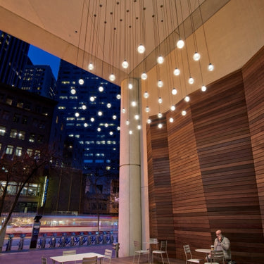 Tech Lighting Mina LED Pendant - Hotel Lobby