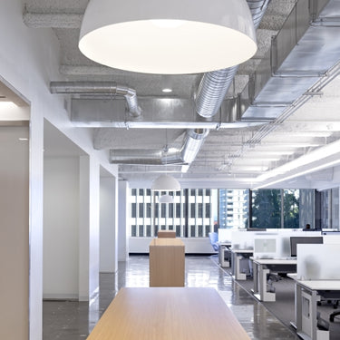 Contemporary 24" pendant light for conference rooms, restaurants, and modern living areas