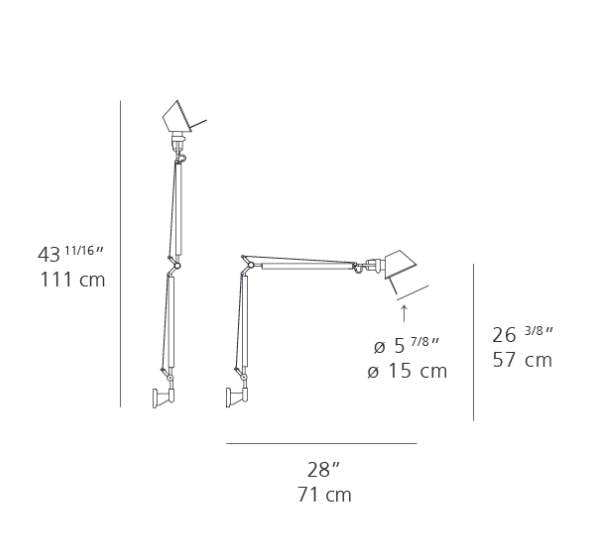 Artemide Tolomeo Mini Led Wall Light