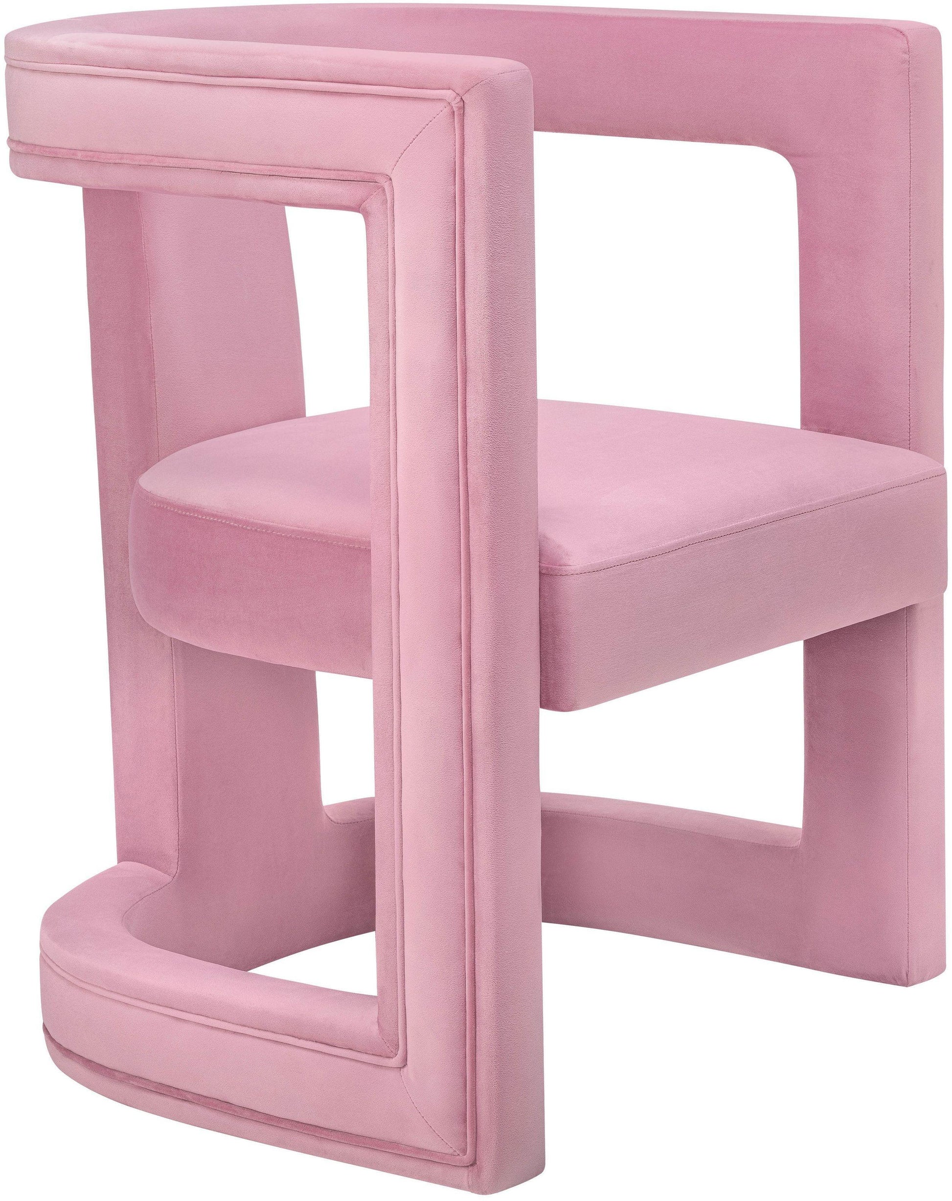 Tov Furniture Ada Pink Velvet Chair