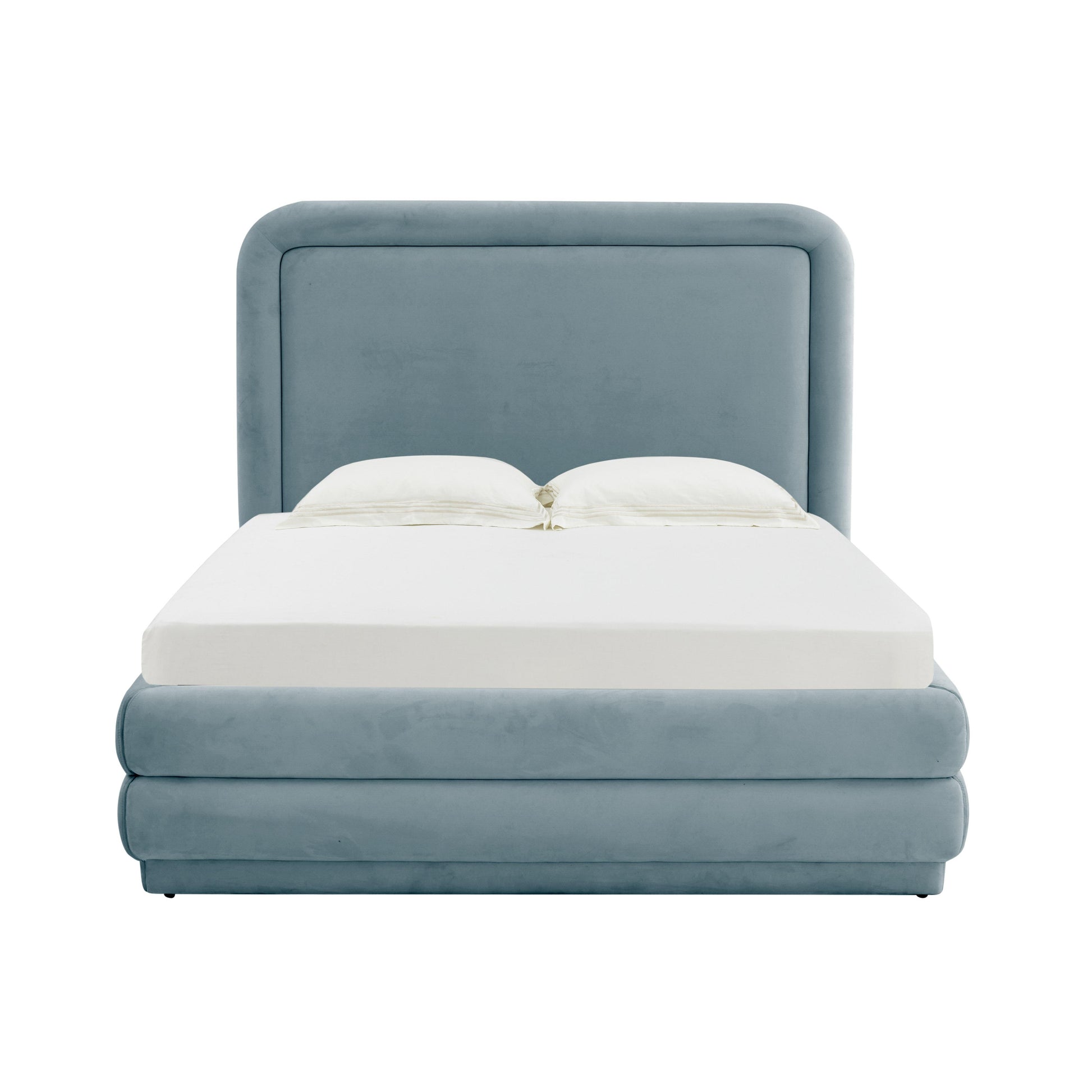 Tov Furniture Briella Bluestone Velvet Queen Bed