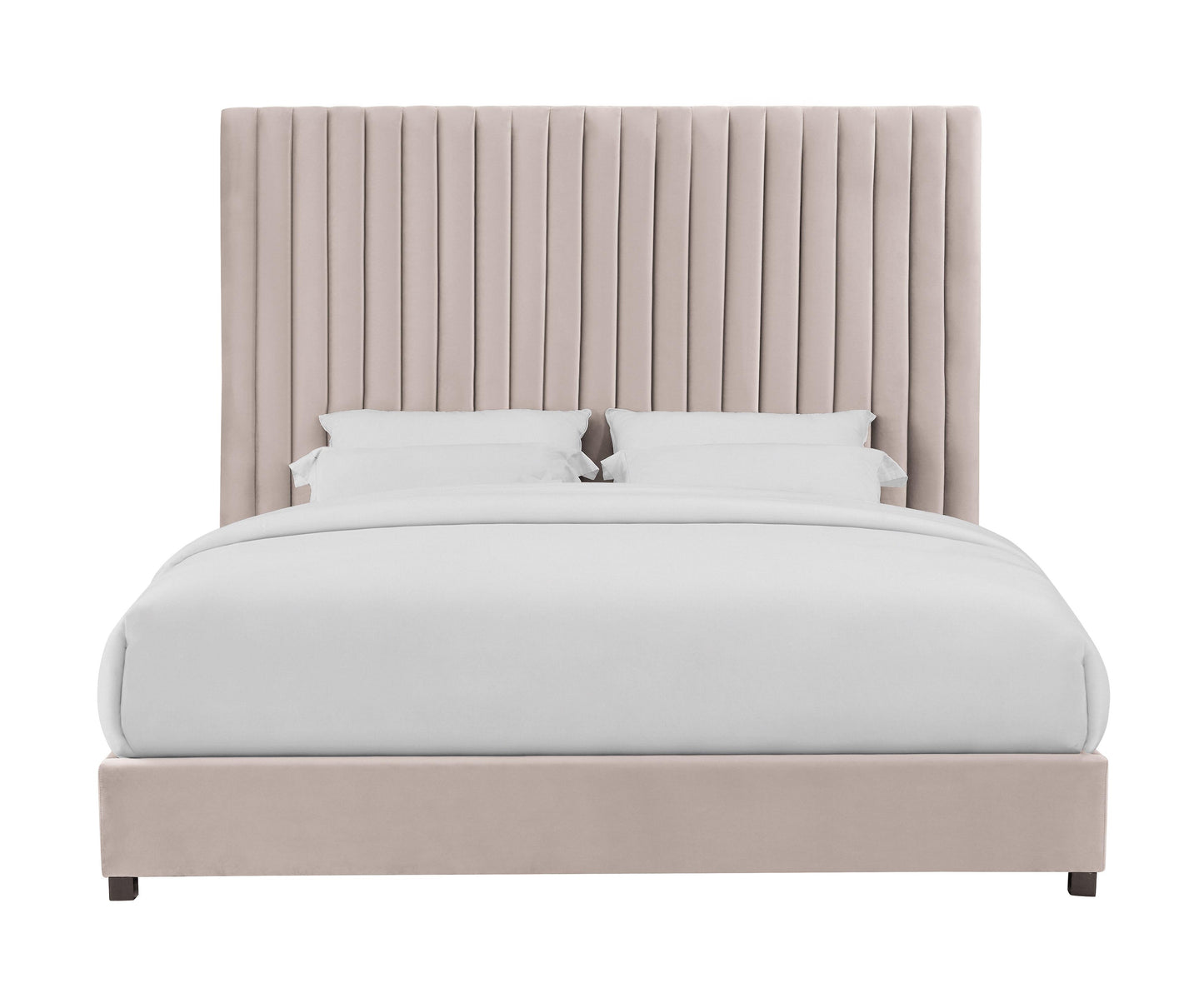 Tov Furniture Arabelle Blush Velvet Bed Queen