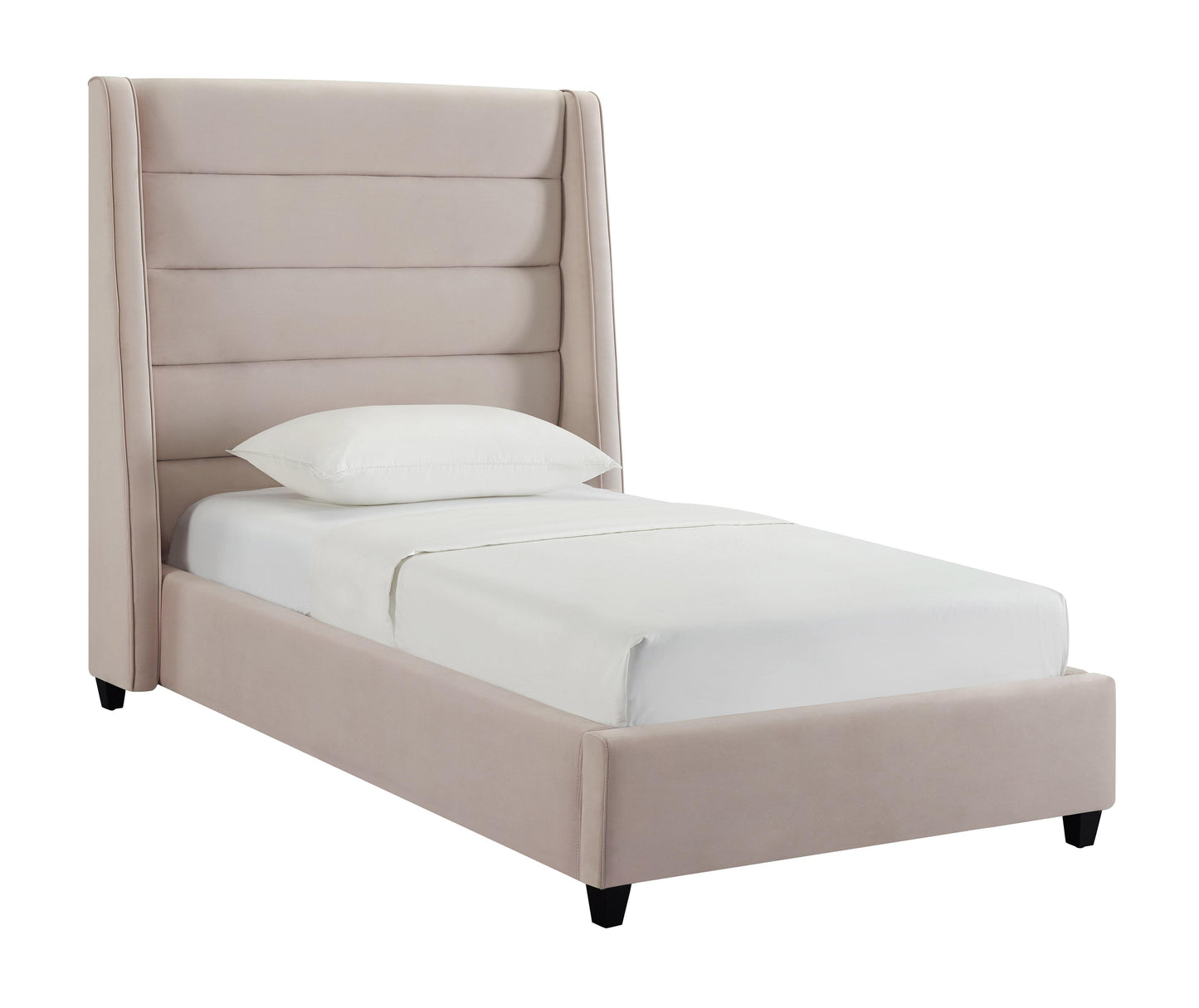 Tov Furniture Koah Blush Velvet Bed Twin