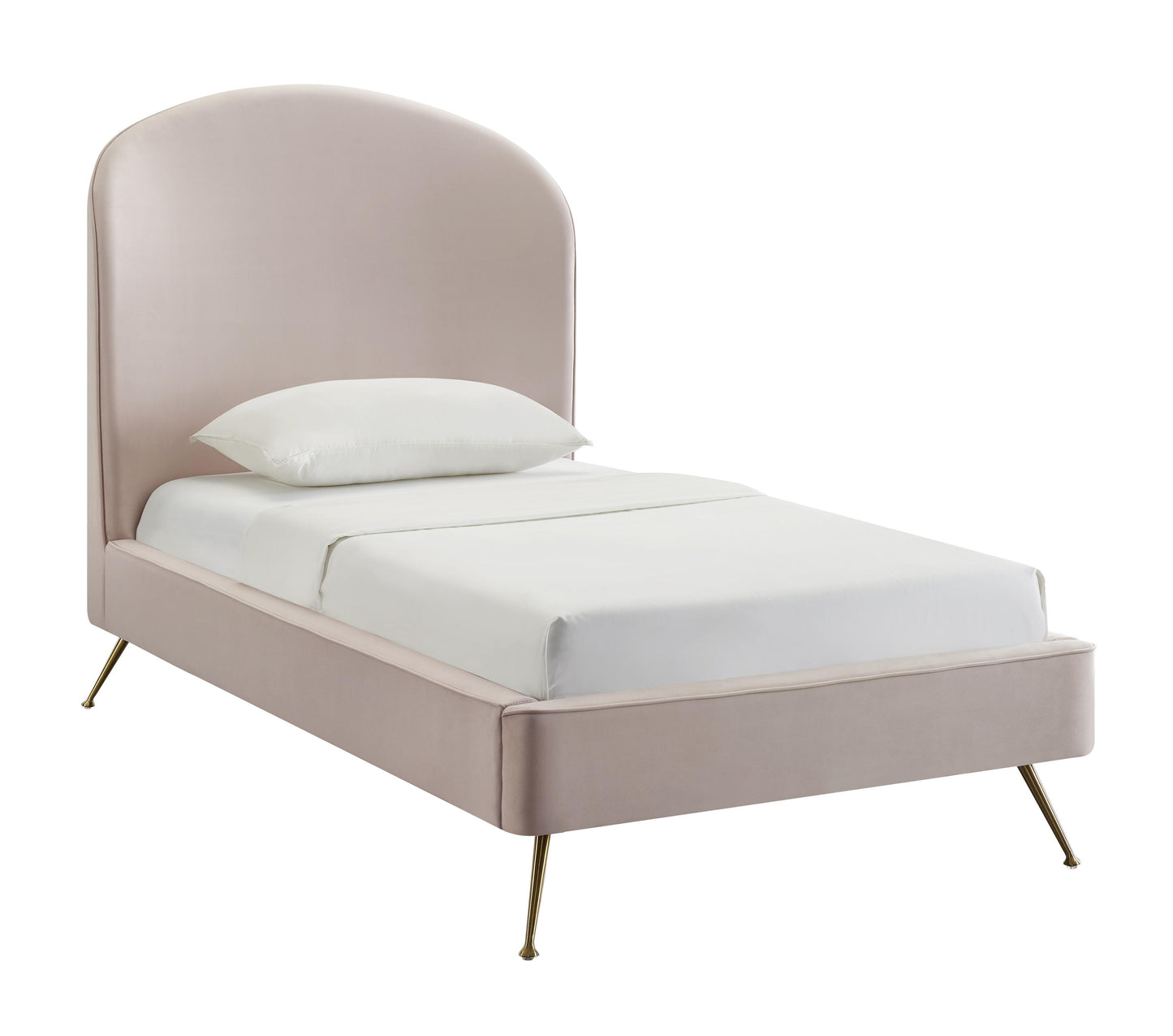Tov Furniture Vivi Blush Velvet Bed Twin