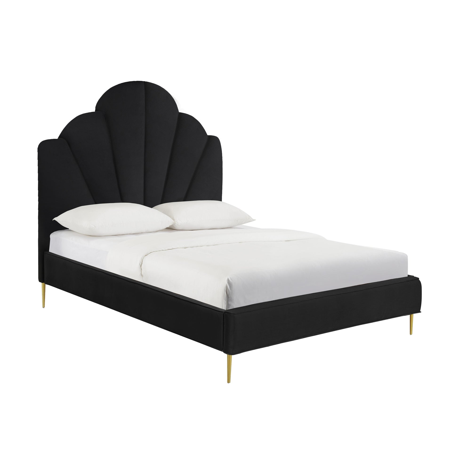 Tov Furniture Bianca Black Velvet King Bed