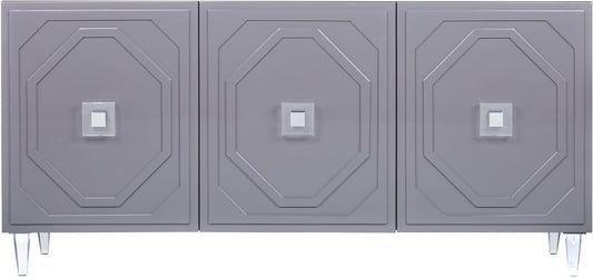 Tov Furniture Andros Grey Lacquer Buffet