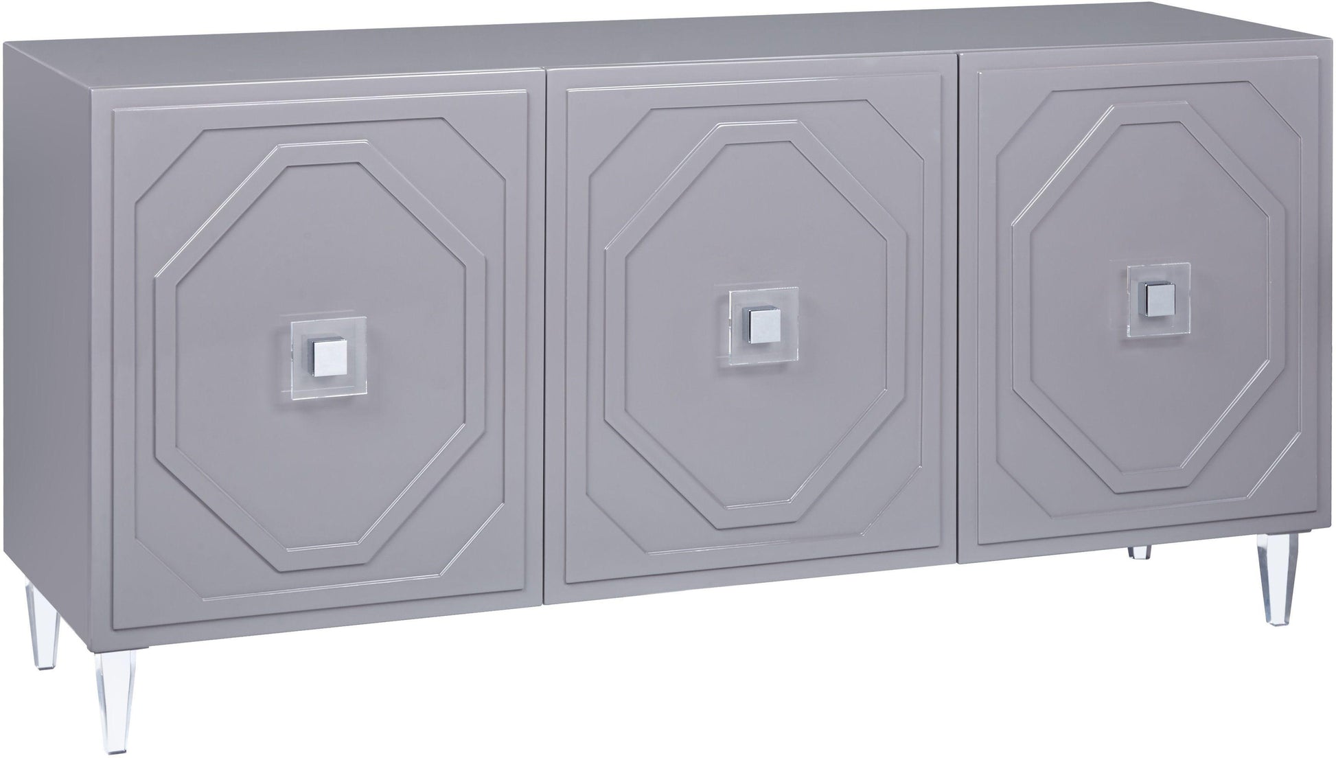 Tov Furniture Andros Grey Lacquer Buffet