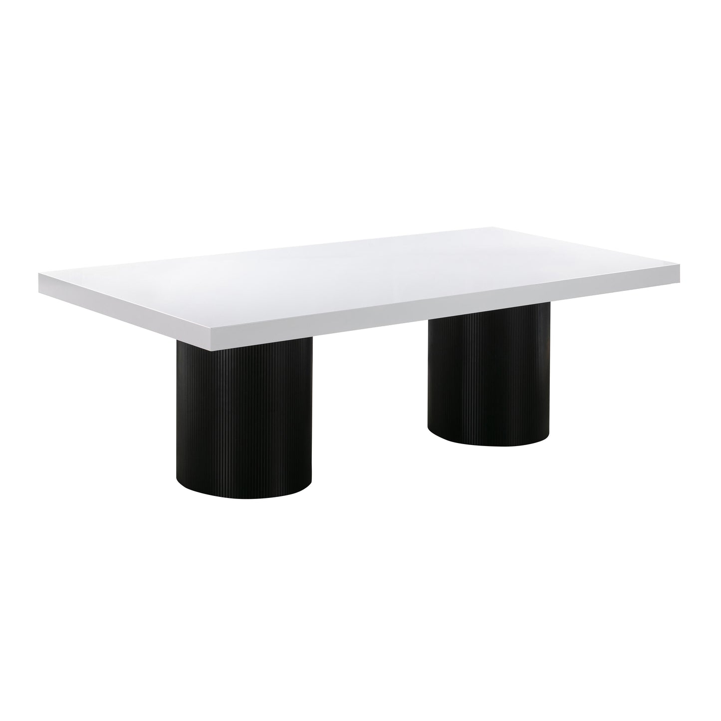 Tov Furniture Nova White Lacquer Dining Table