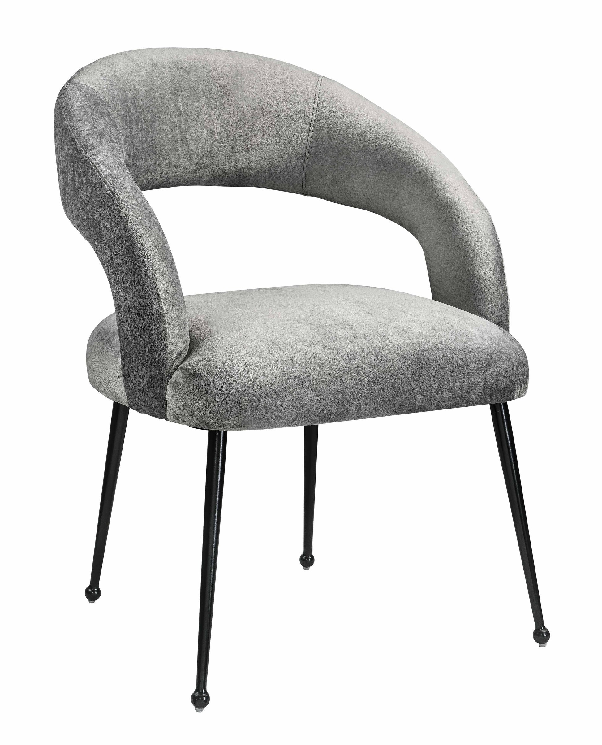 Tov Furniture Rocco Slub Grey Dining Chair
