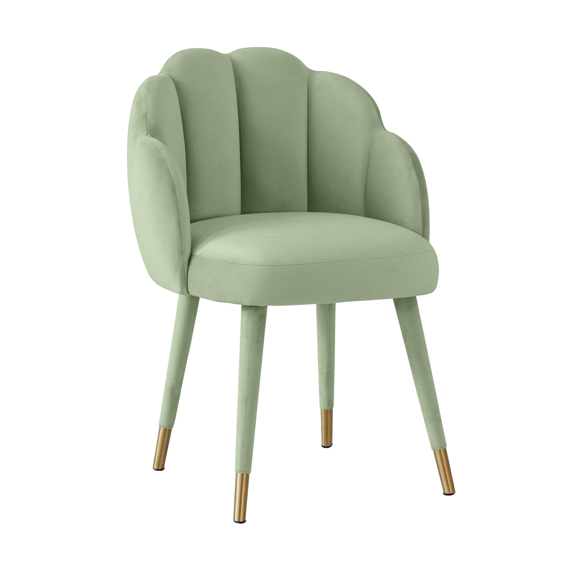 Tov Furniture Gardenia Moss Green Velvet Dining Chair