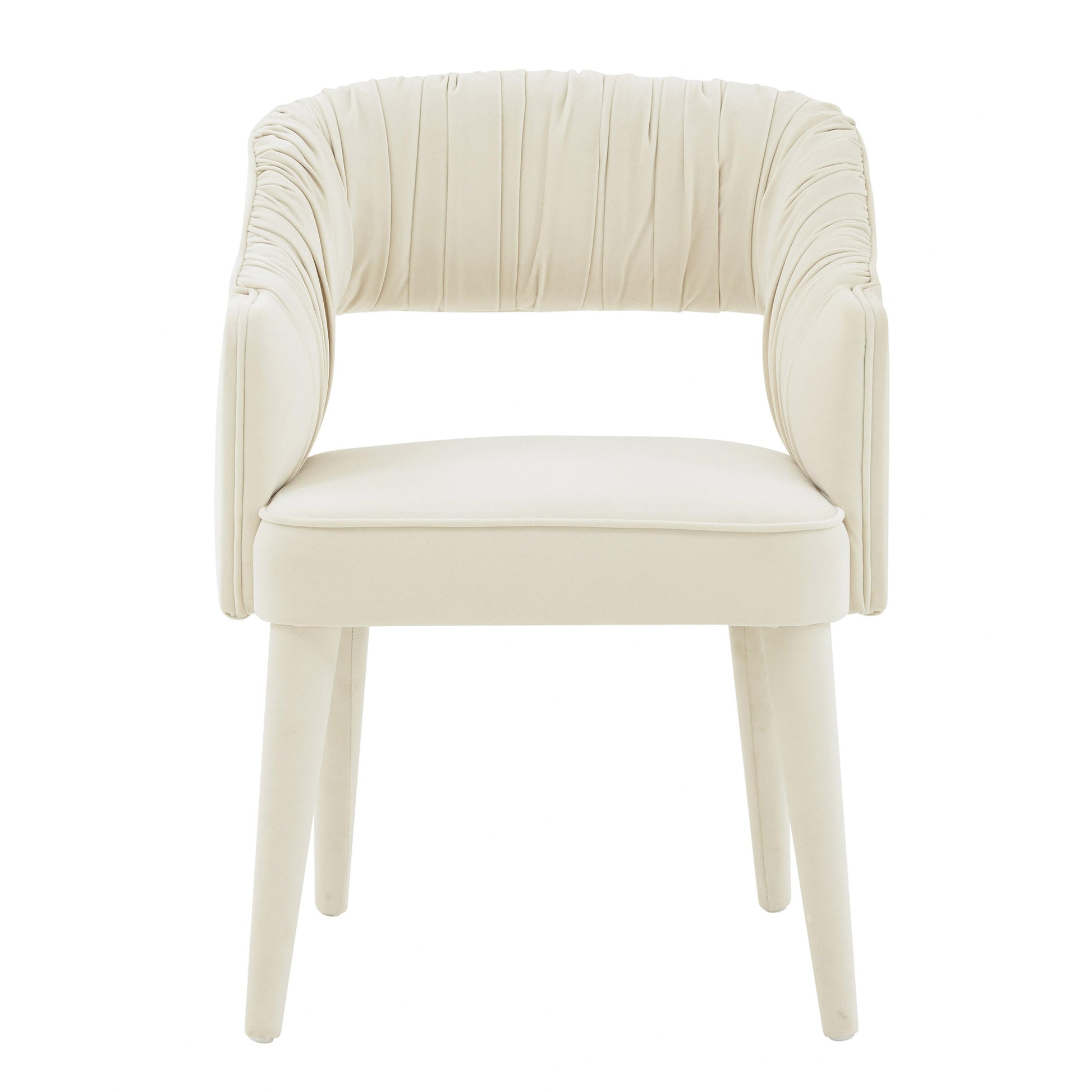 Tov Furniture Zora Cream Velvet Dining Chair