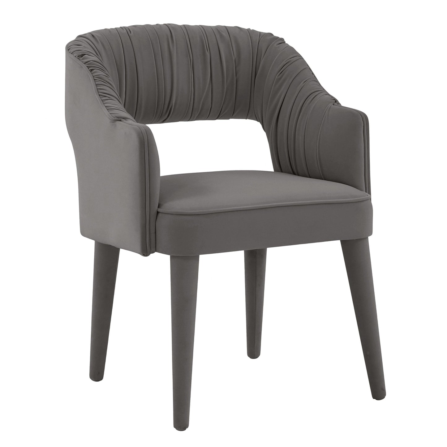 Tov Furniture Zora Grey Velvet Dining Chair