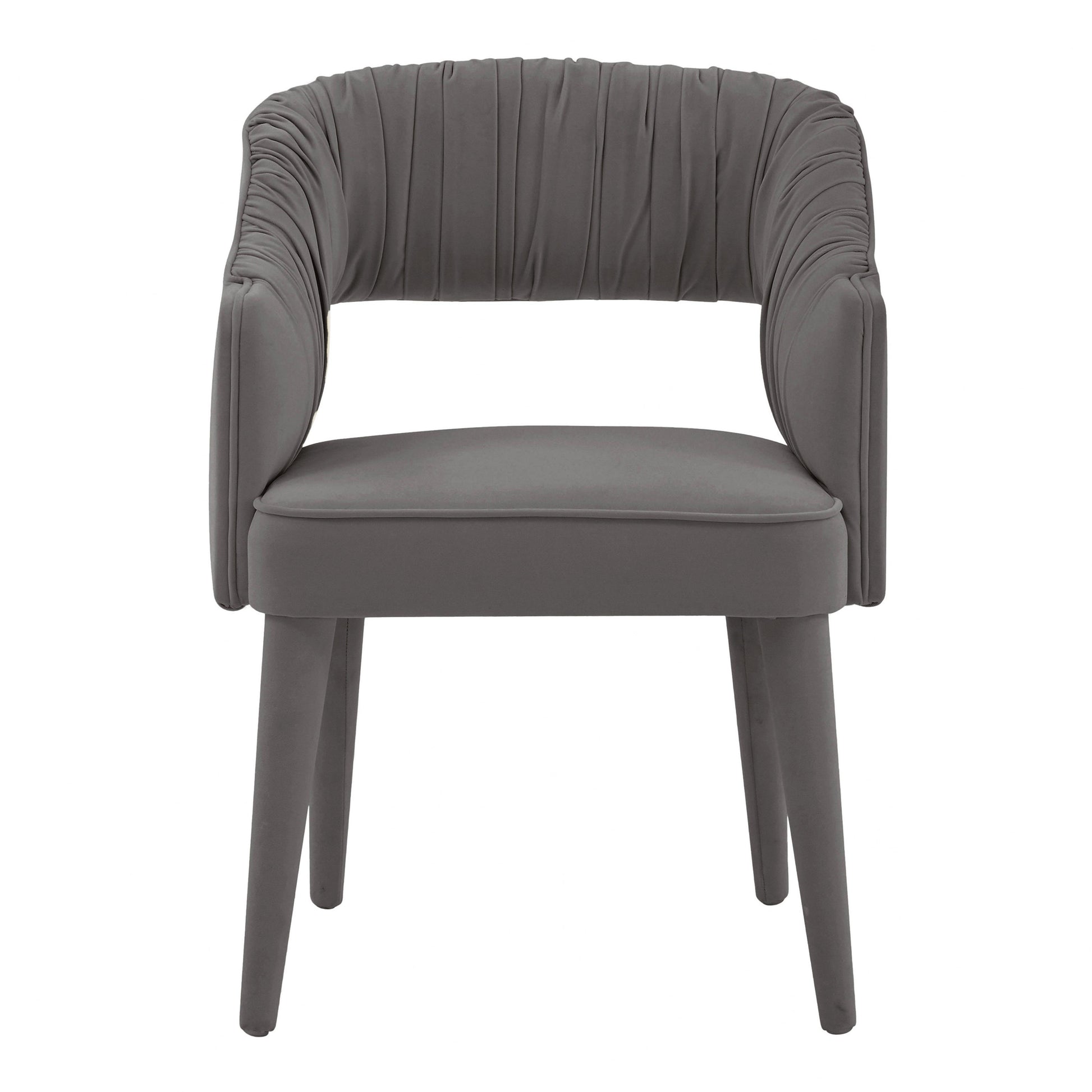 Tov Furniture Zora Grey Velvet Dining Chair