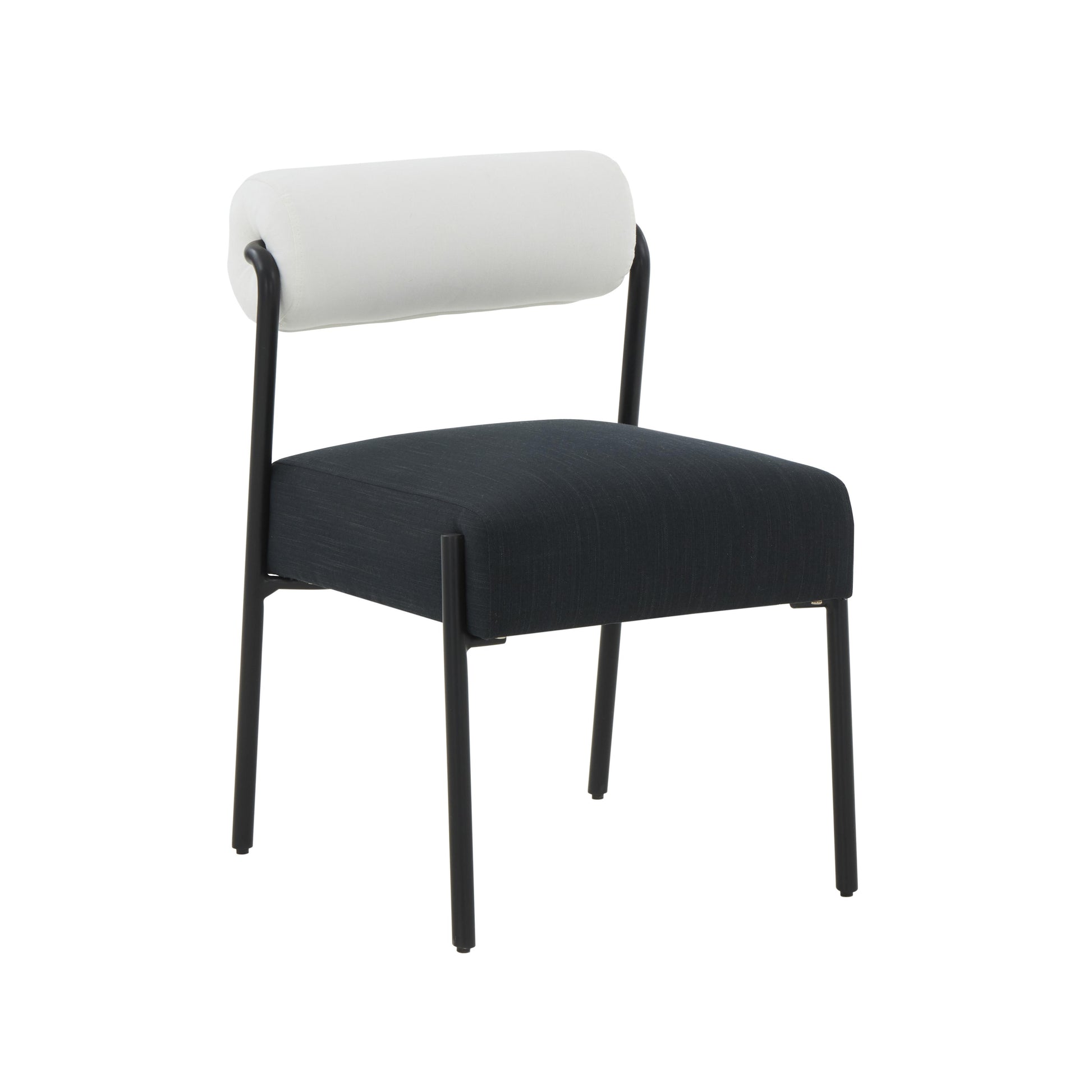 Tov Furniture Jolene Cream Black Linen Dining Chair Set of 2