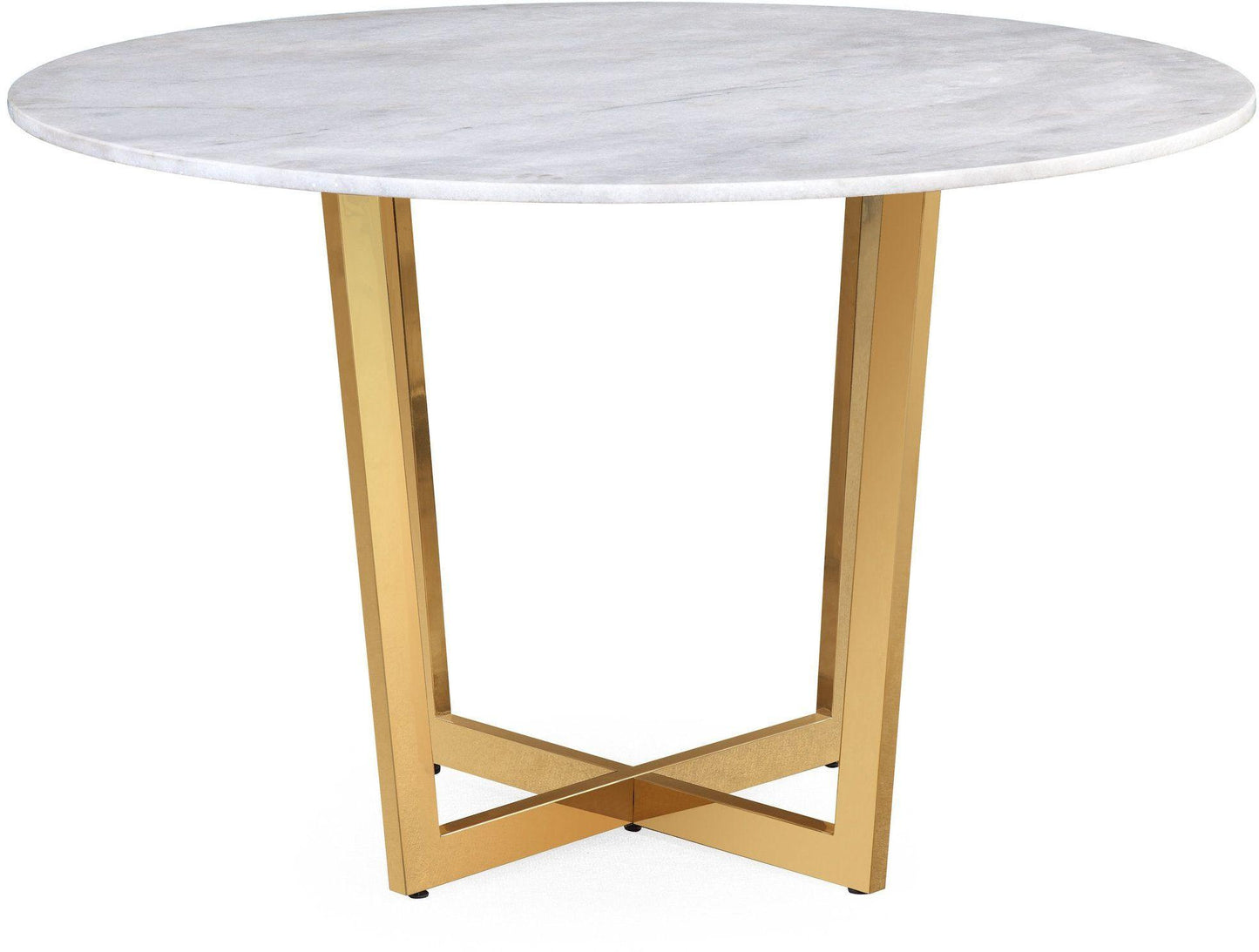 Tov Furniture Maxim White Marble Dining Table