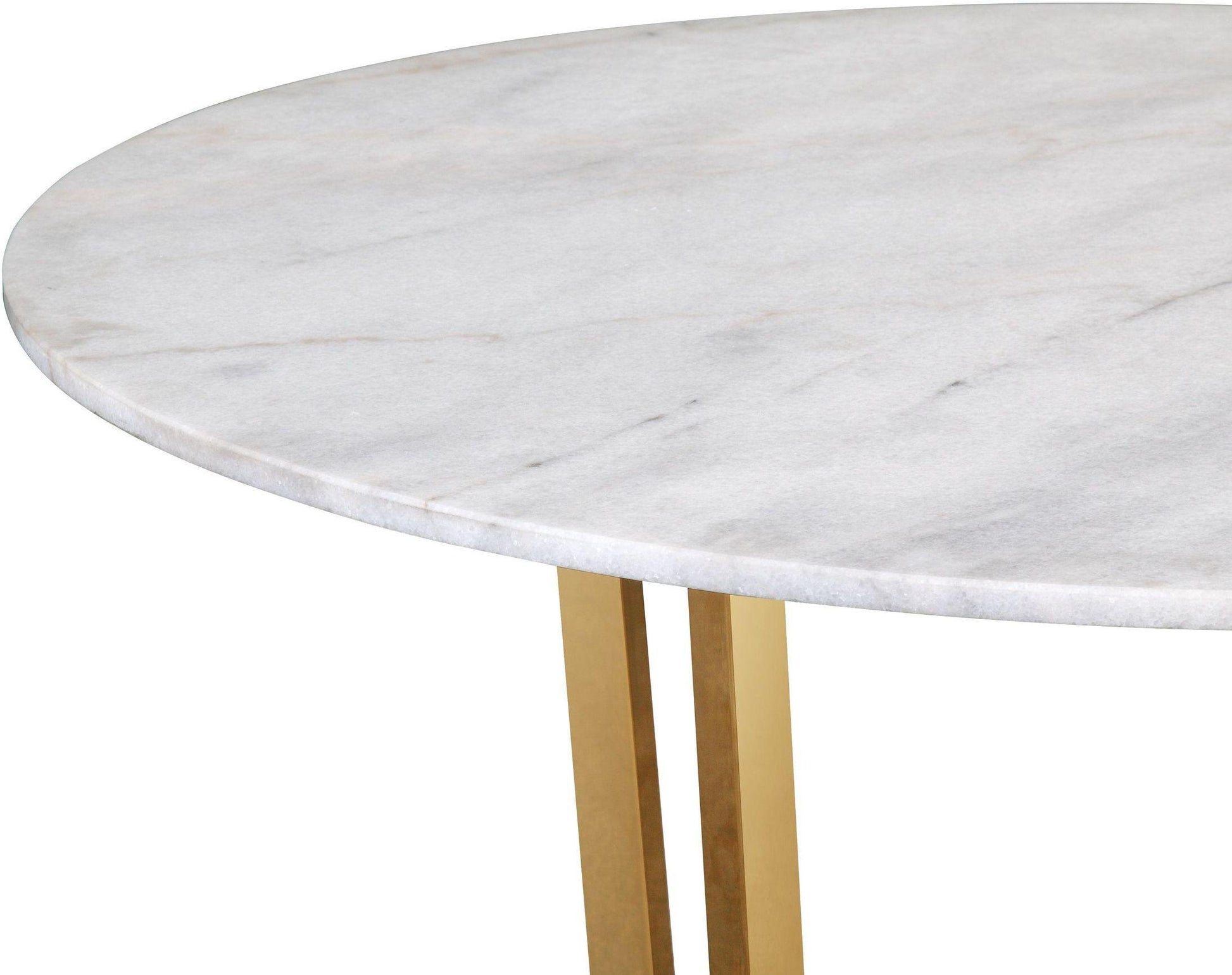 Tov Furniture Maxim White Marble Dining Table