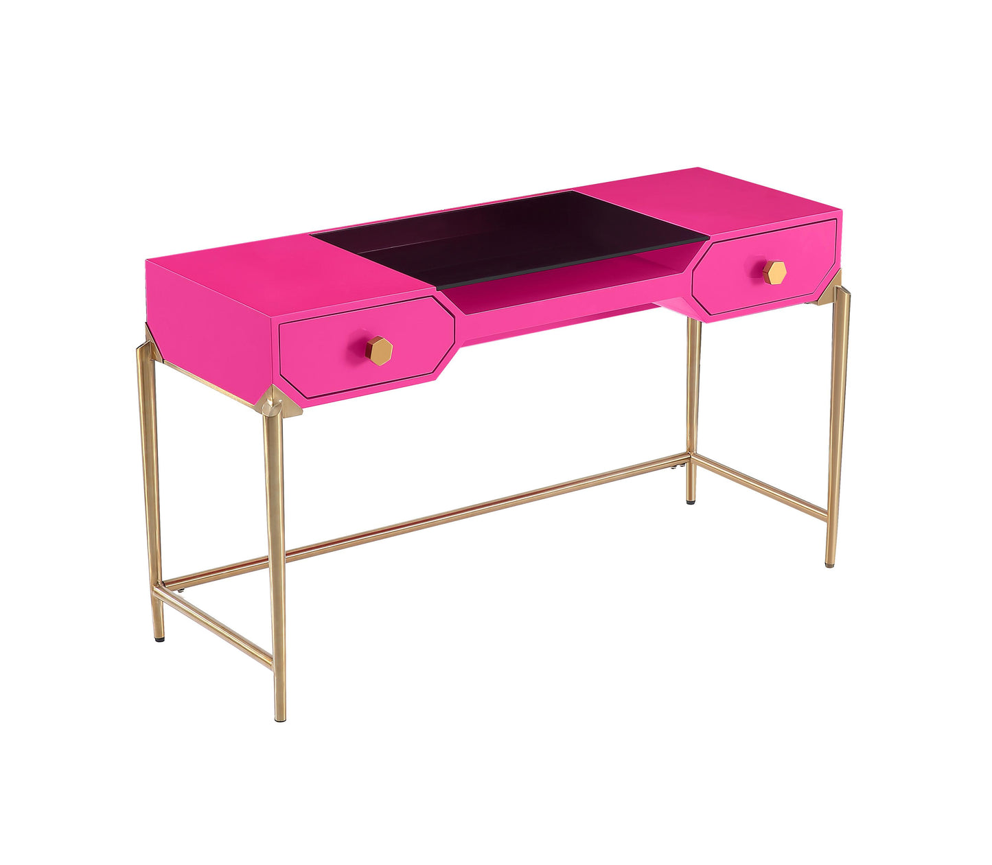 Tov Furniture Bajo Pink Lacquer Desk