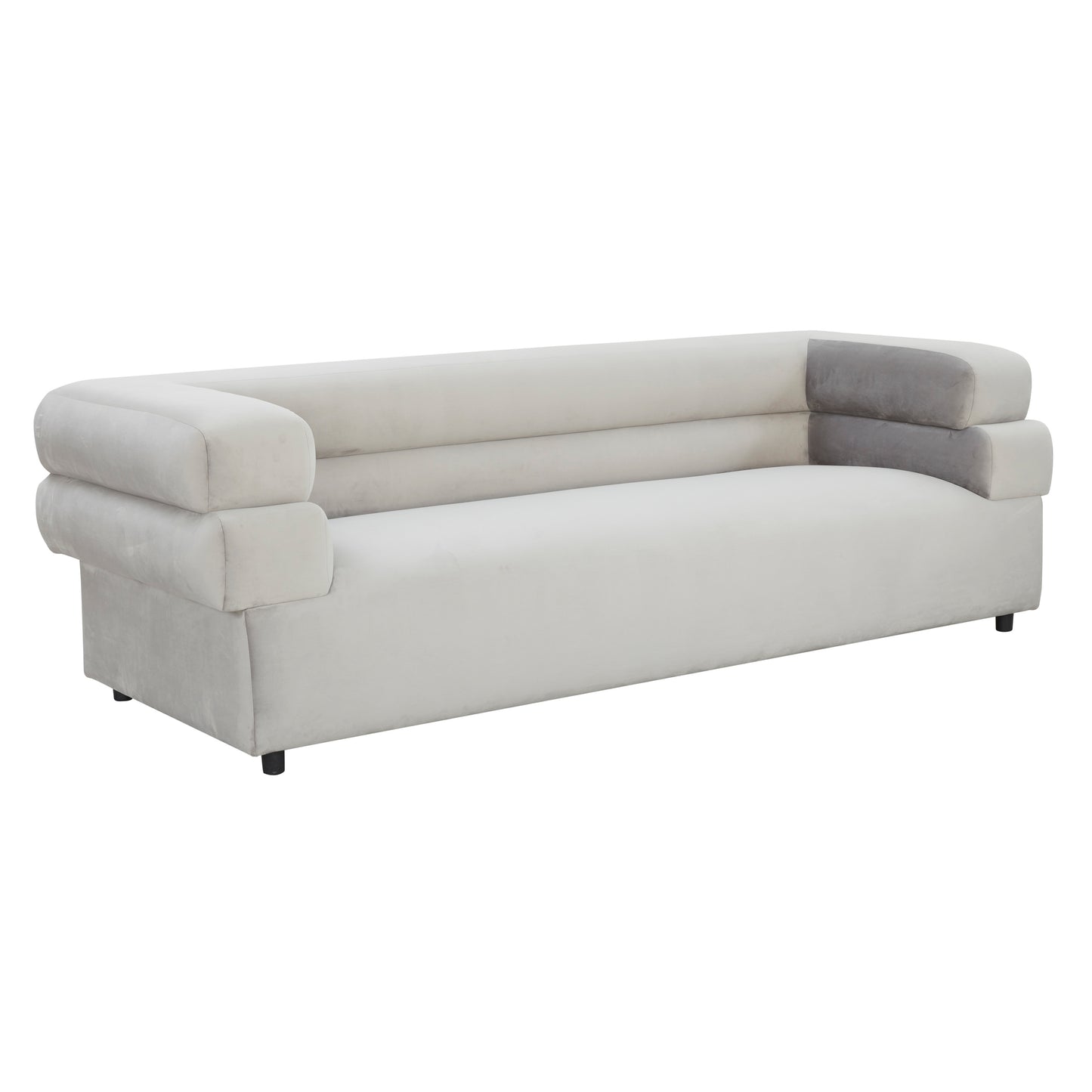 Tov Furniture Elsa Light Grey Velvet Sofa