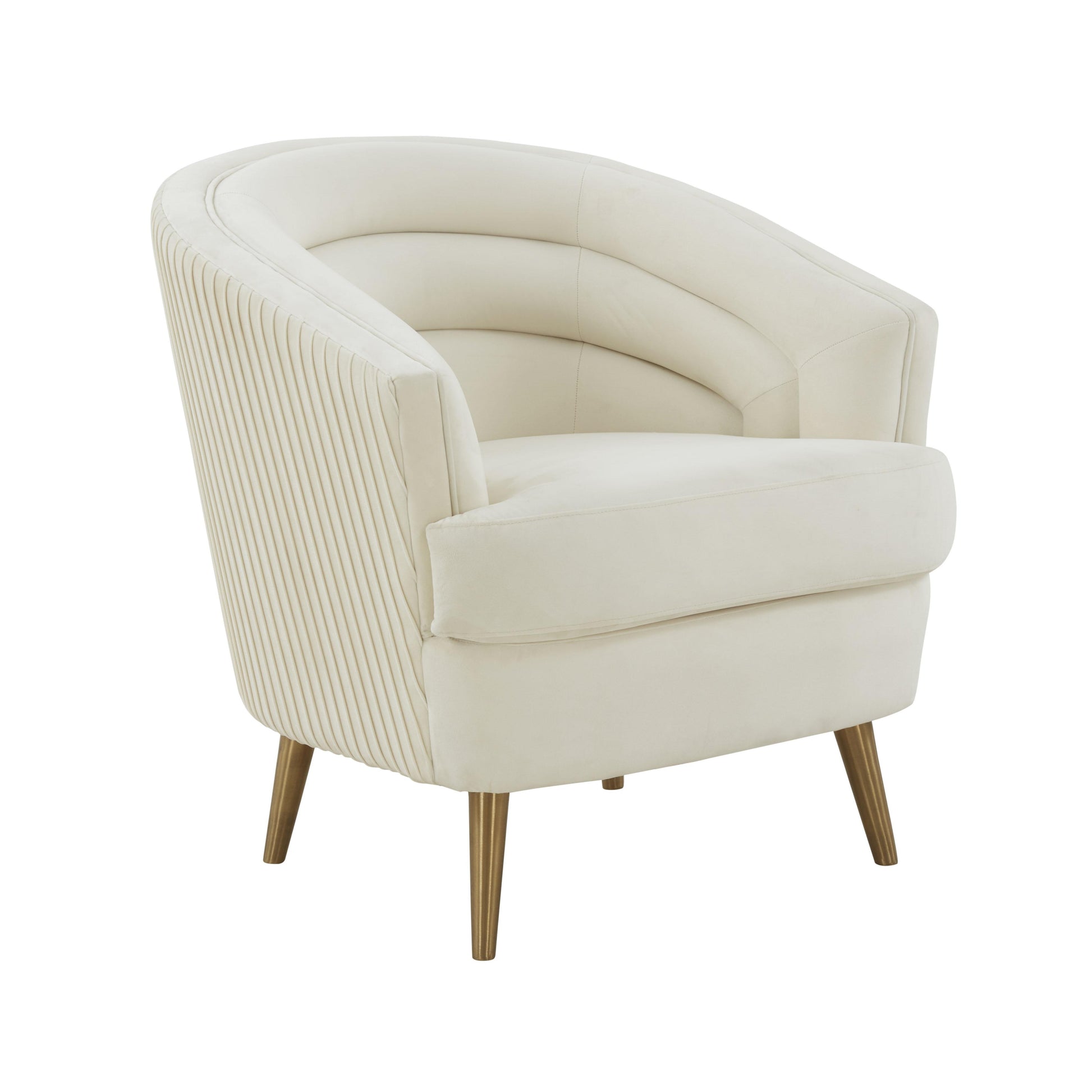 Tov Furniture Jules Cream Velvet Accent Chair