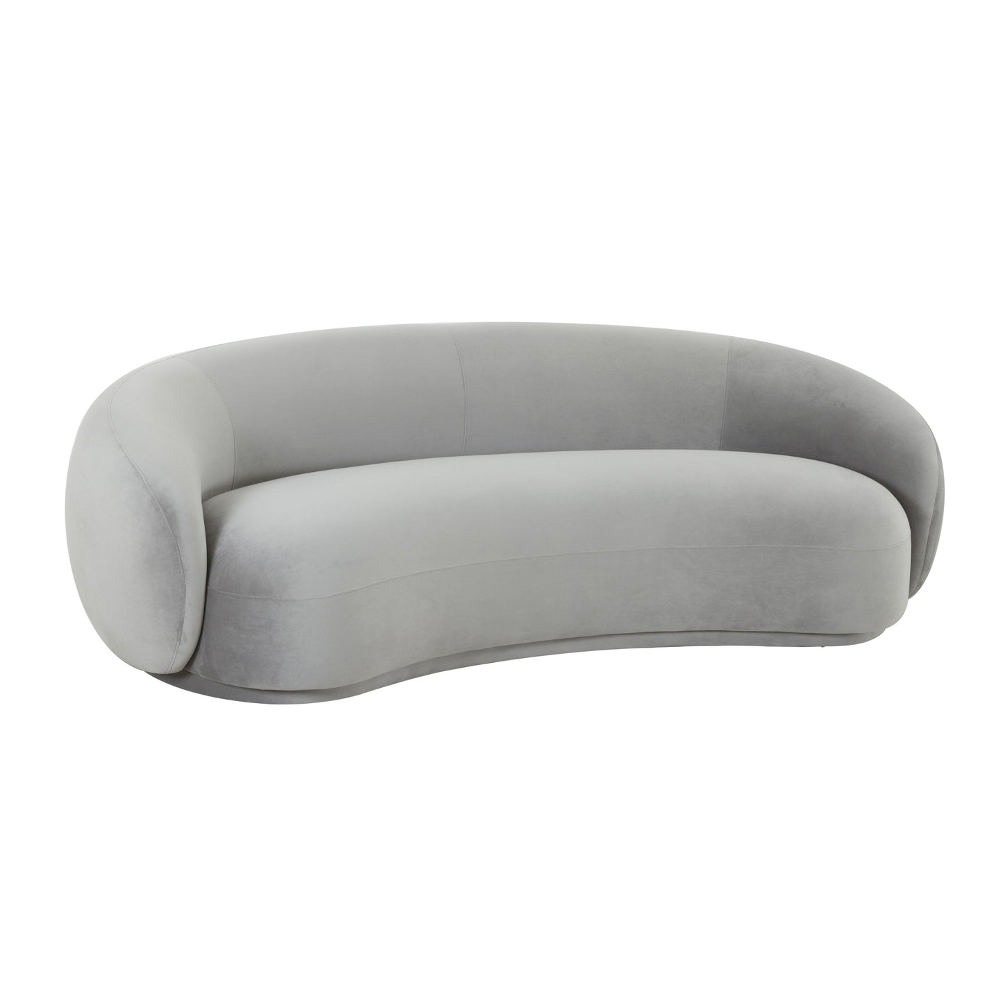 Tov Furniture Kendall Light Grey Velvet Sofa