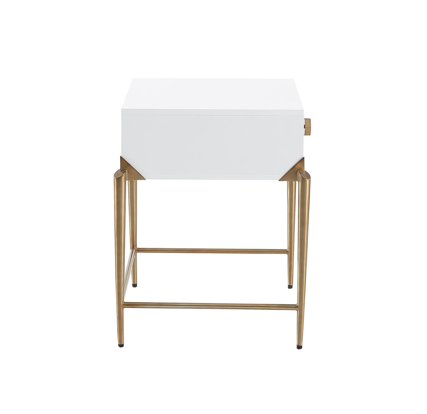 Tov Furniture Bajo White Lacquer Side Table