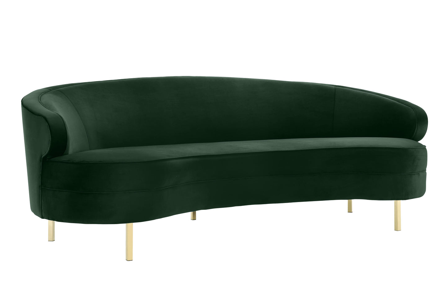 Tov Furniture Baila Forest Green Velvet Sofa