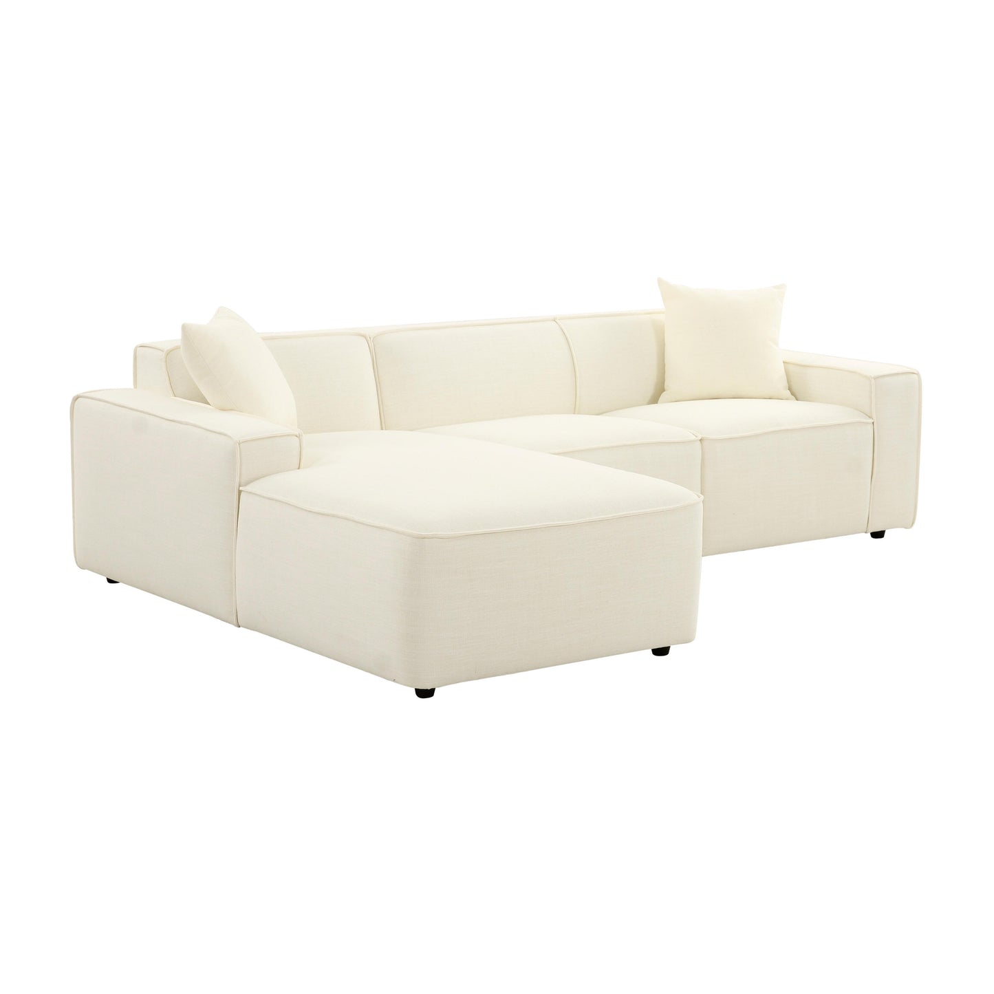 Tov Furniture Olafur Cream Linen Sectional LAF