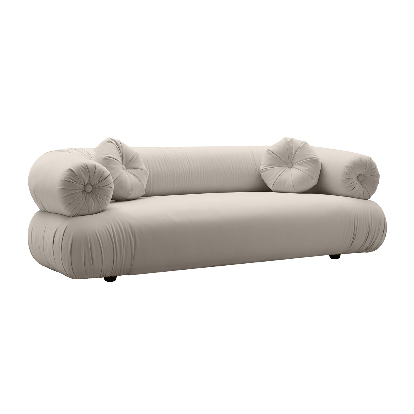 Tov Furniture Jammin' Grey Velvet Sofa