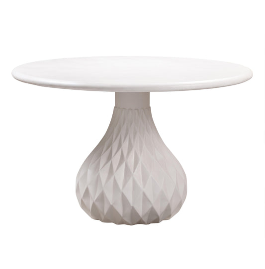 Tov Furniture Tulum Ivory Concrete Dining Table