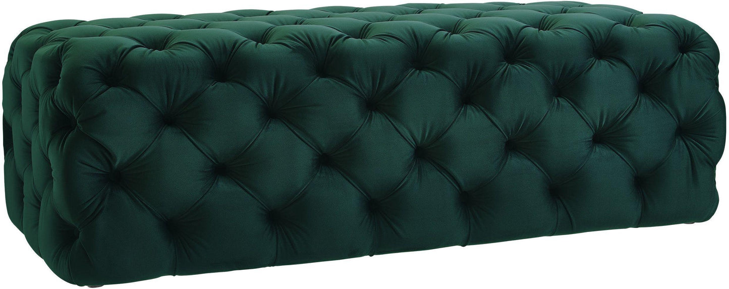 Tov Furniture Kaylee Green Velvet Ottoman