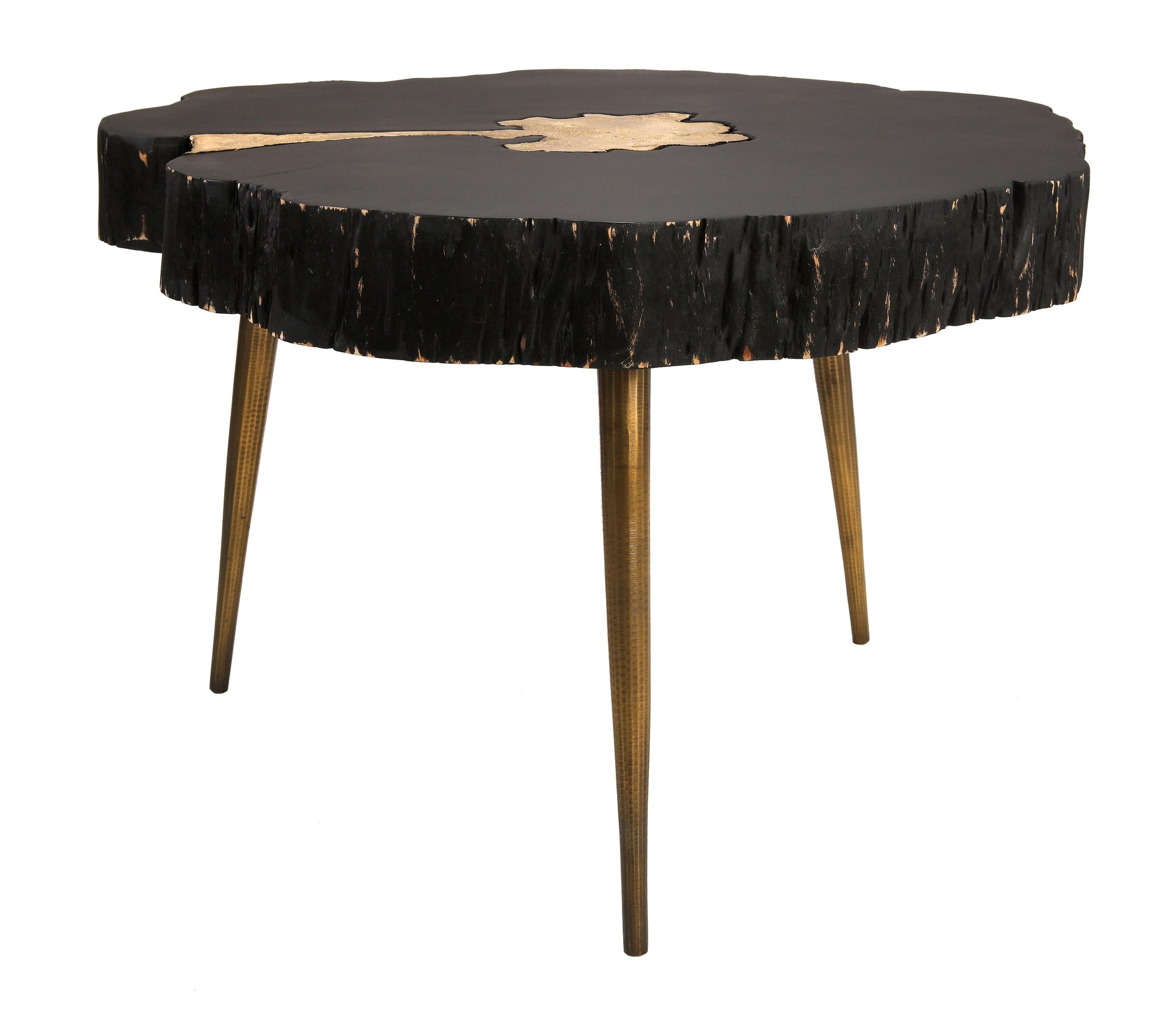 Tov Furniture Timber Black and Brass Coffee Table