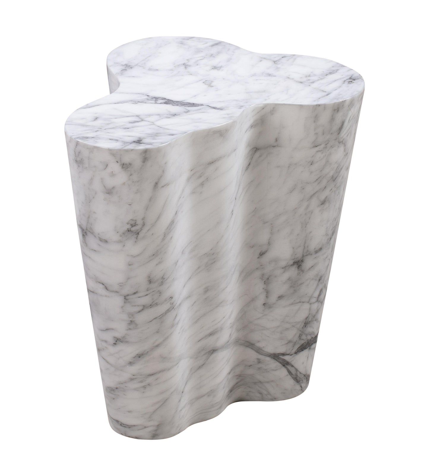 Tov Furniture Slab Marble Tall Side Table