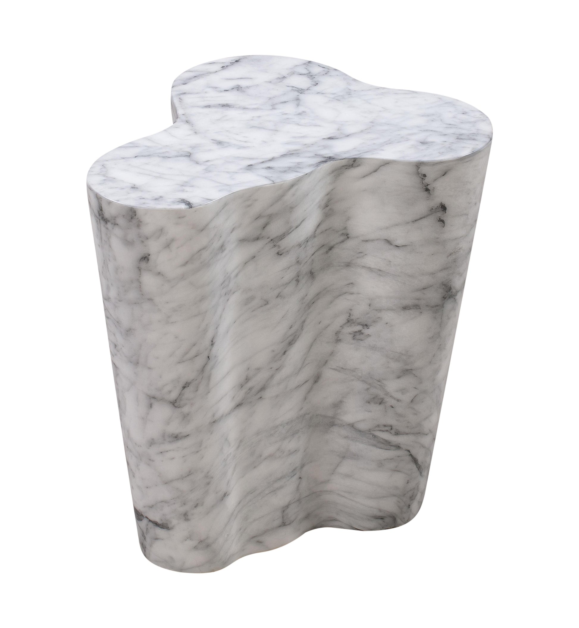 Tov Furniture Slab Marble Short Side Table