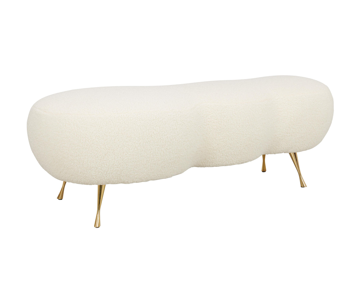 Tov Furniture Welsh Faux Shearling Bench