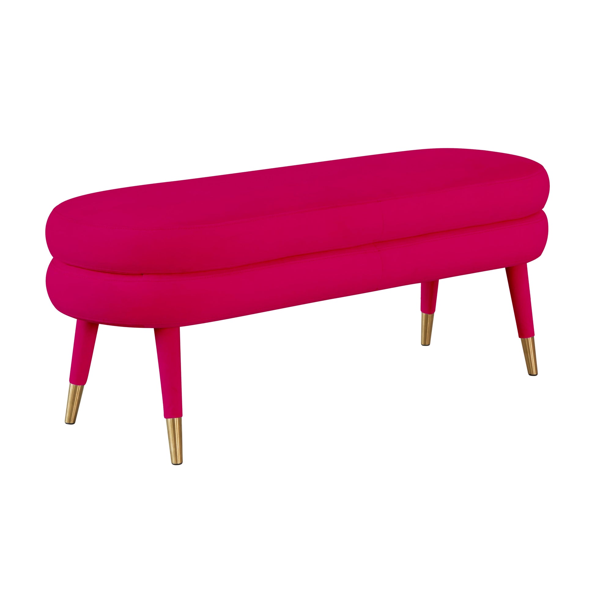 Tov Furniture Betty Pink Velvet Bench