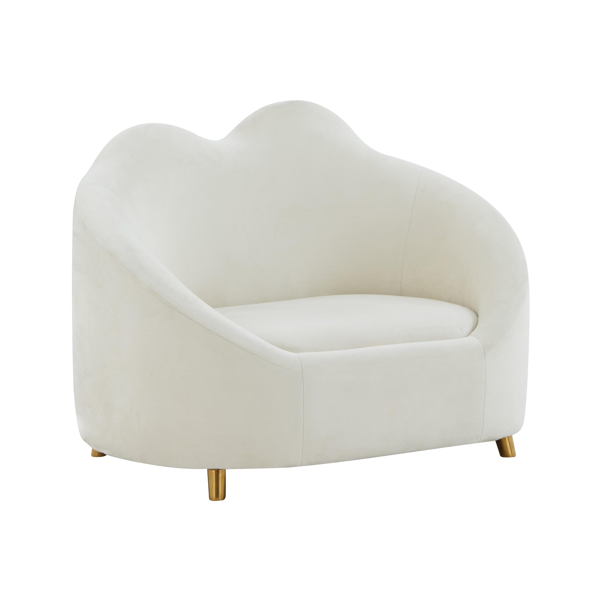 Tov Furniture Cloud Cream Velvet Pet Bed