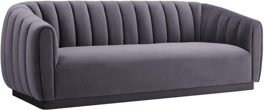 Tov Furniture Arno Grey Velvet Sofa