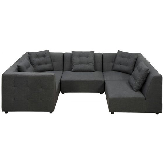 Earl Grey Linen 5 Piece Modular Sectional Sofa by Tov Furniture
