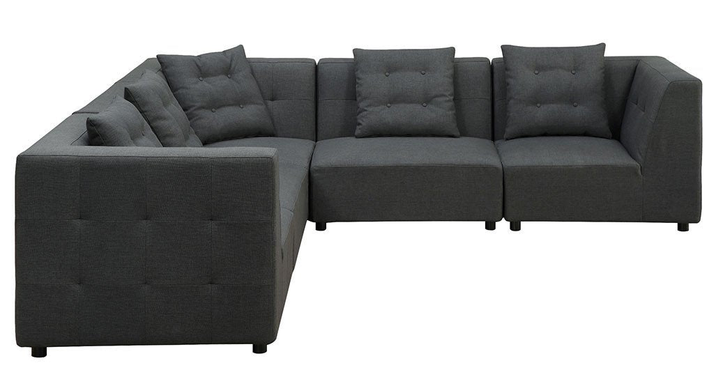 Earl Grey Linen 5 Piece Modular Sectional Sofa by Tov Furniture