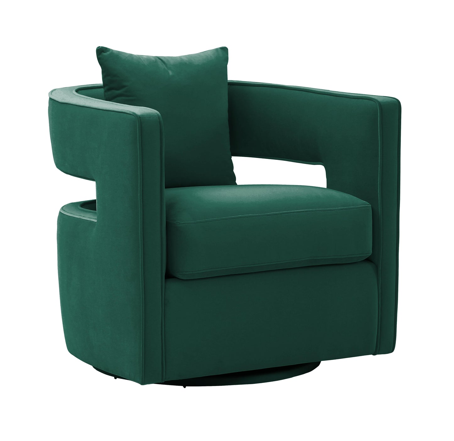Tov Furniture Kennedy Forest Green Swivel Chair
