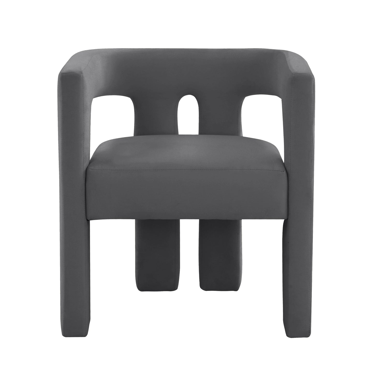 Tov Furniture Sloane Dark Grey Velvet Chair