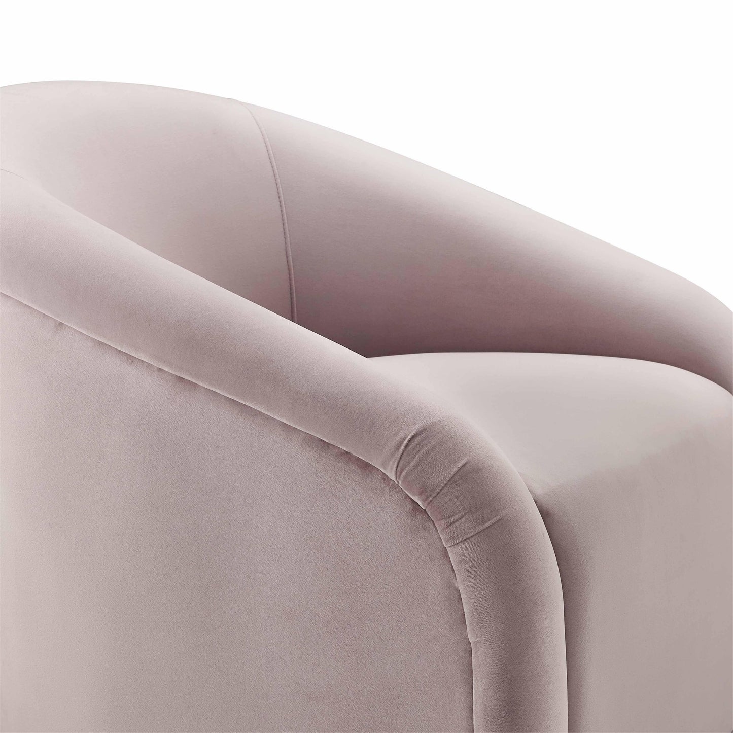 Tov Furniture Boboli Mauve Velvet Chair and Ottoman Set