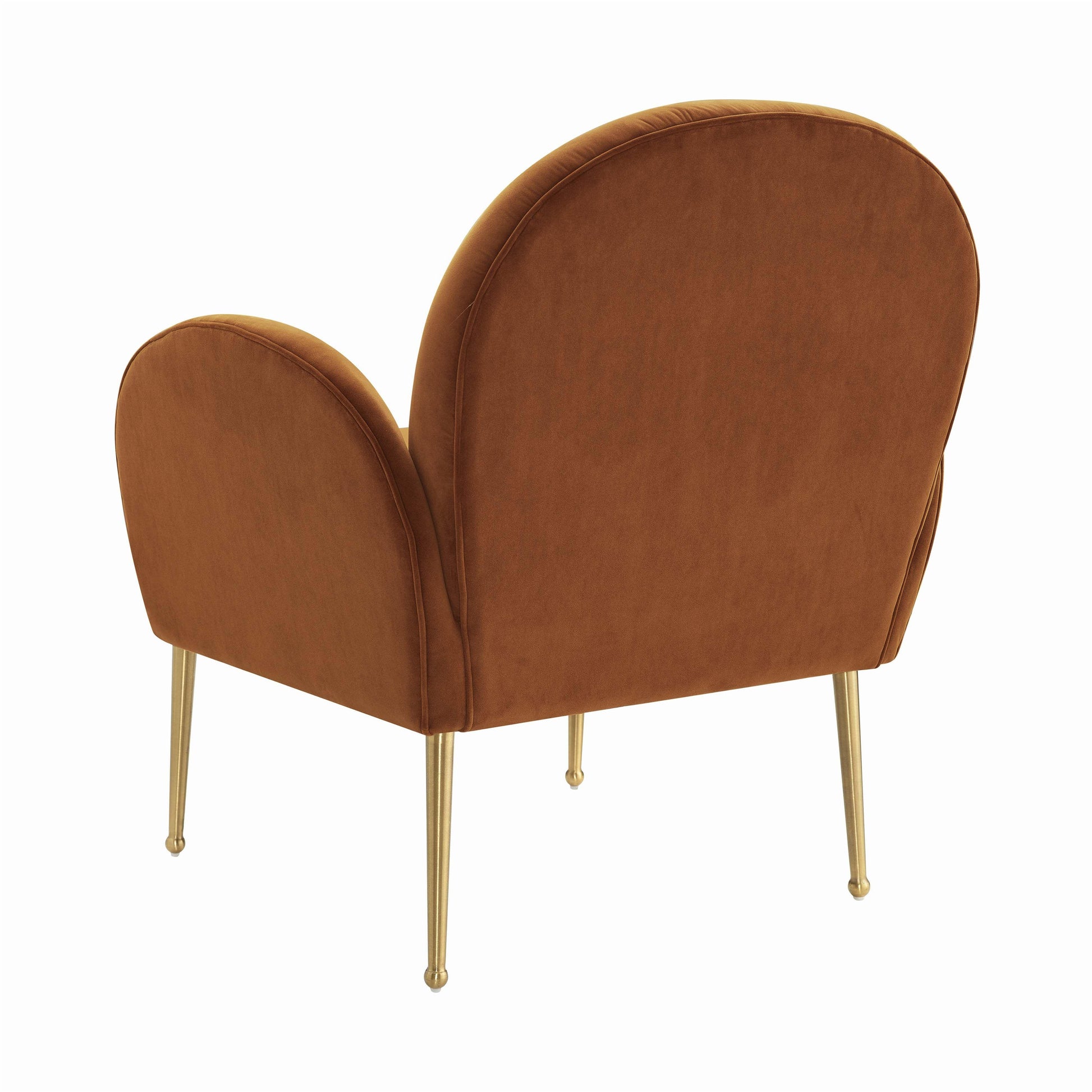 Tov Furniture Gwen Cognac Velvet Chair