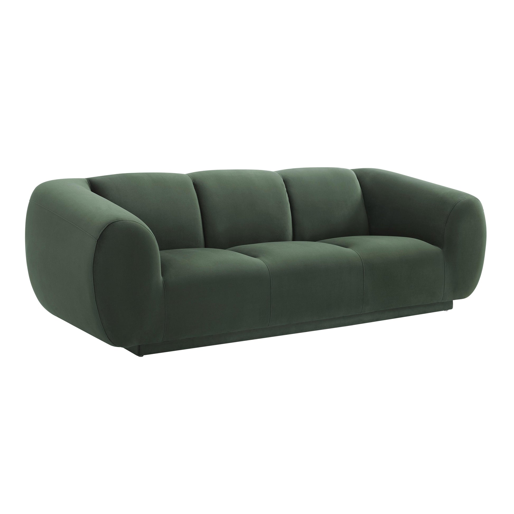 Tov Furniture Emmet Forest Green Velvet Sofa