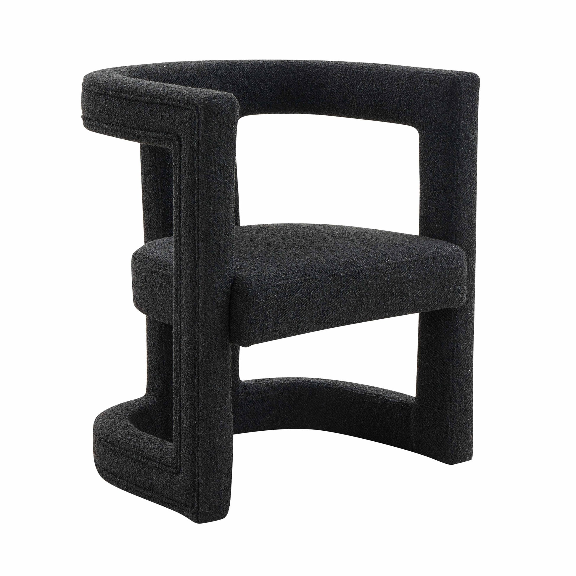 Tov Furniture Ada Black Boucle Chair