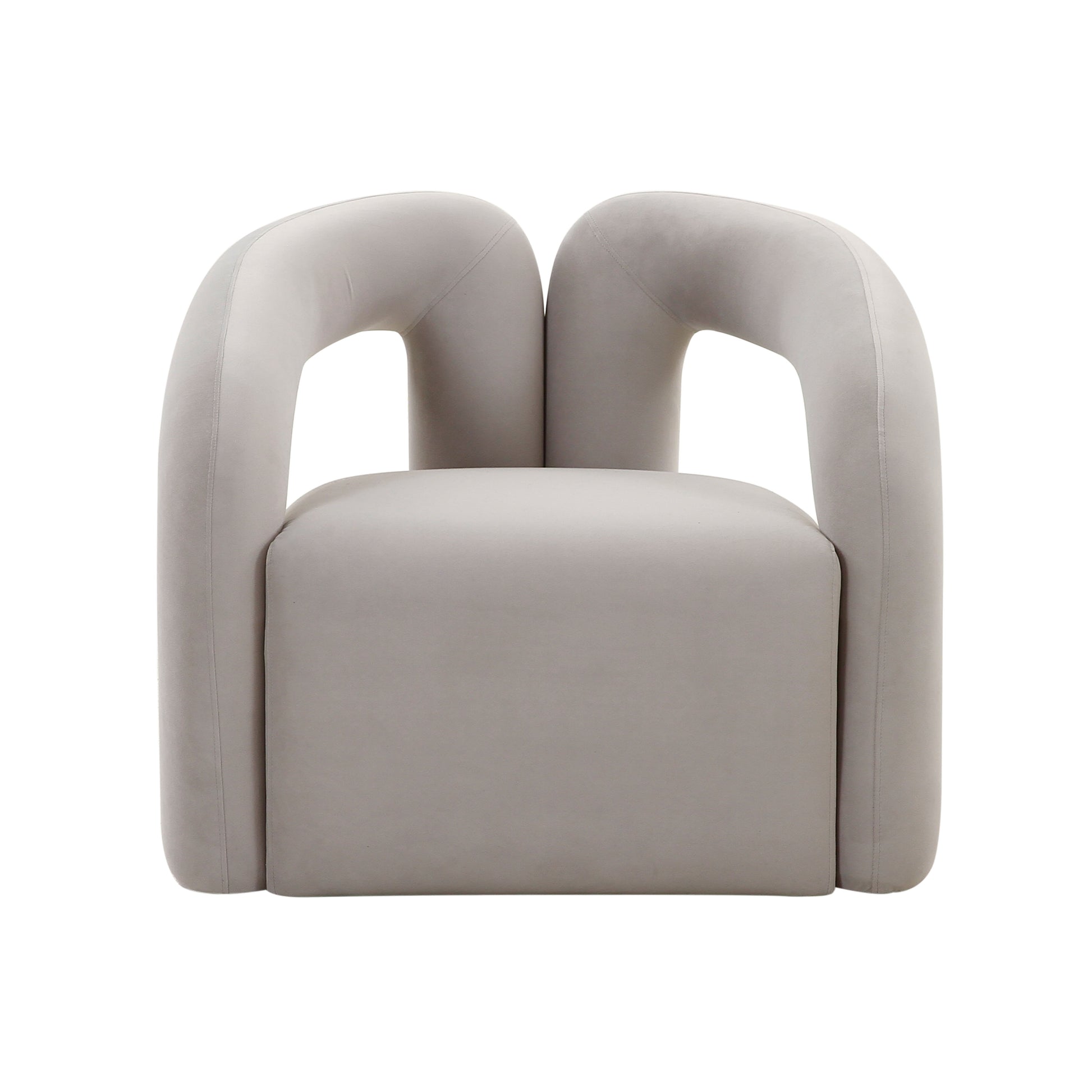 Tov Furniture Jenn Grey Velvet Accent Chair