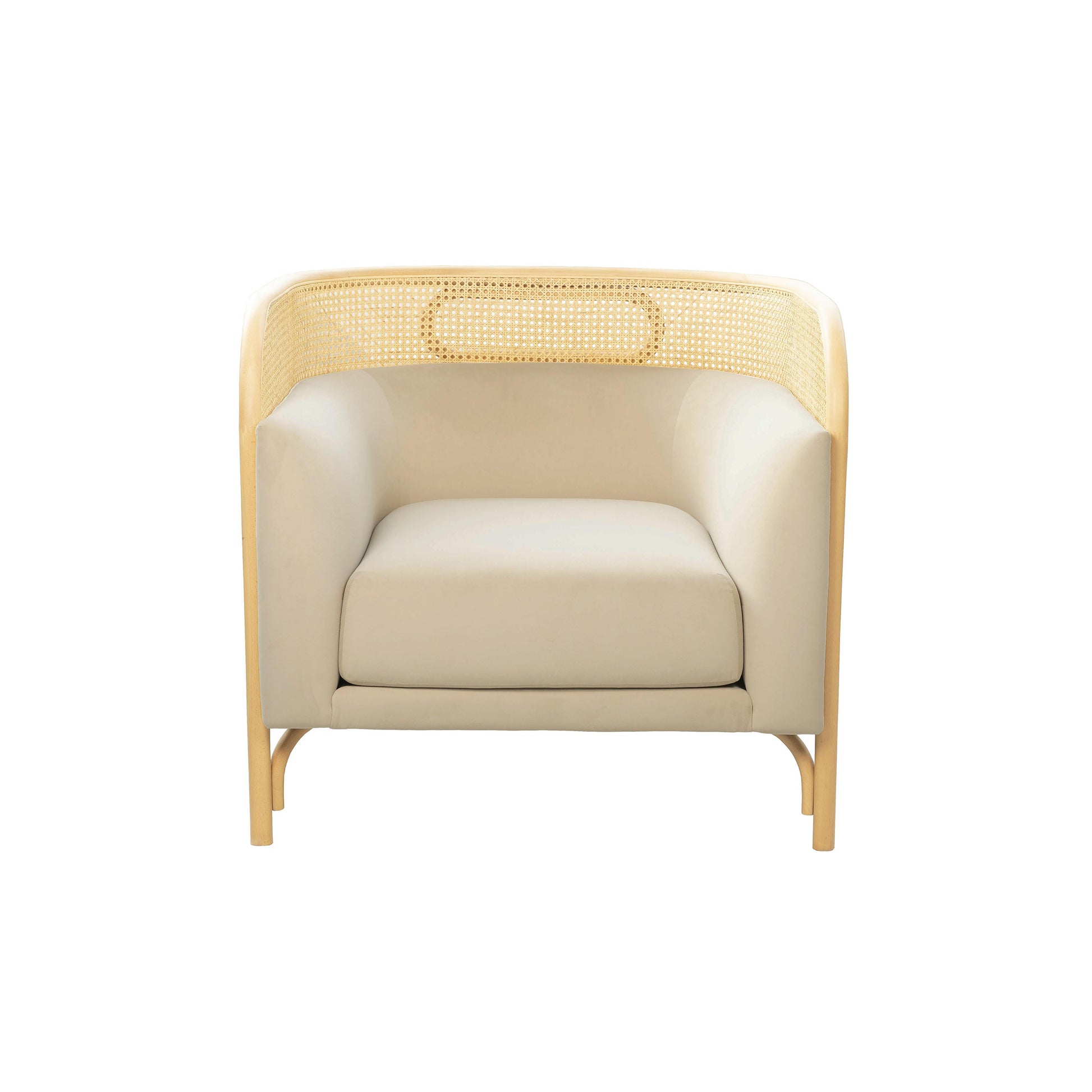 Tov Furniture Desiree Cream Velvet Accent Chair