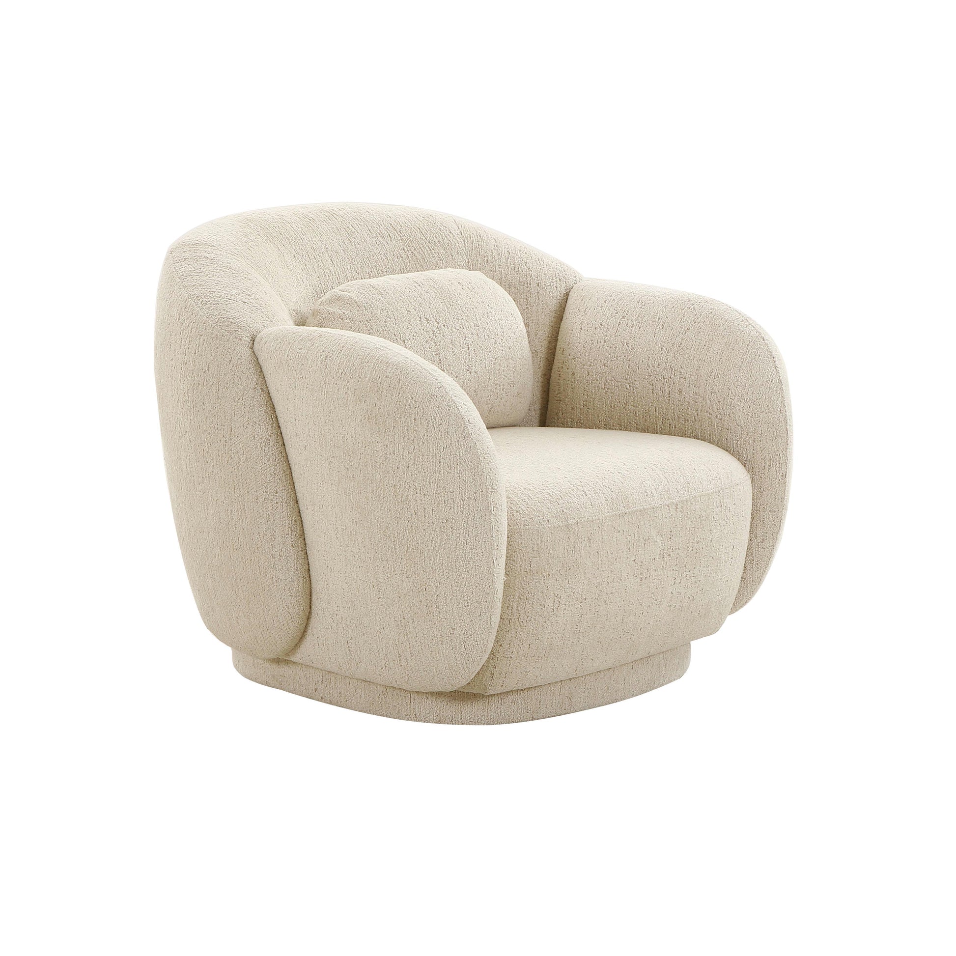 Tov Furniture Misty Cream Boucle Accent Chair