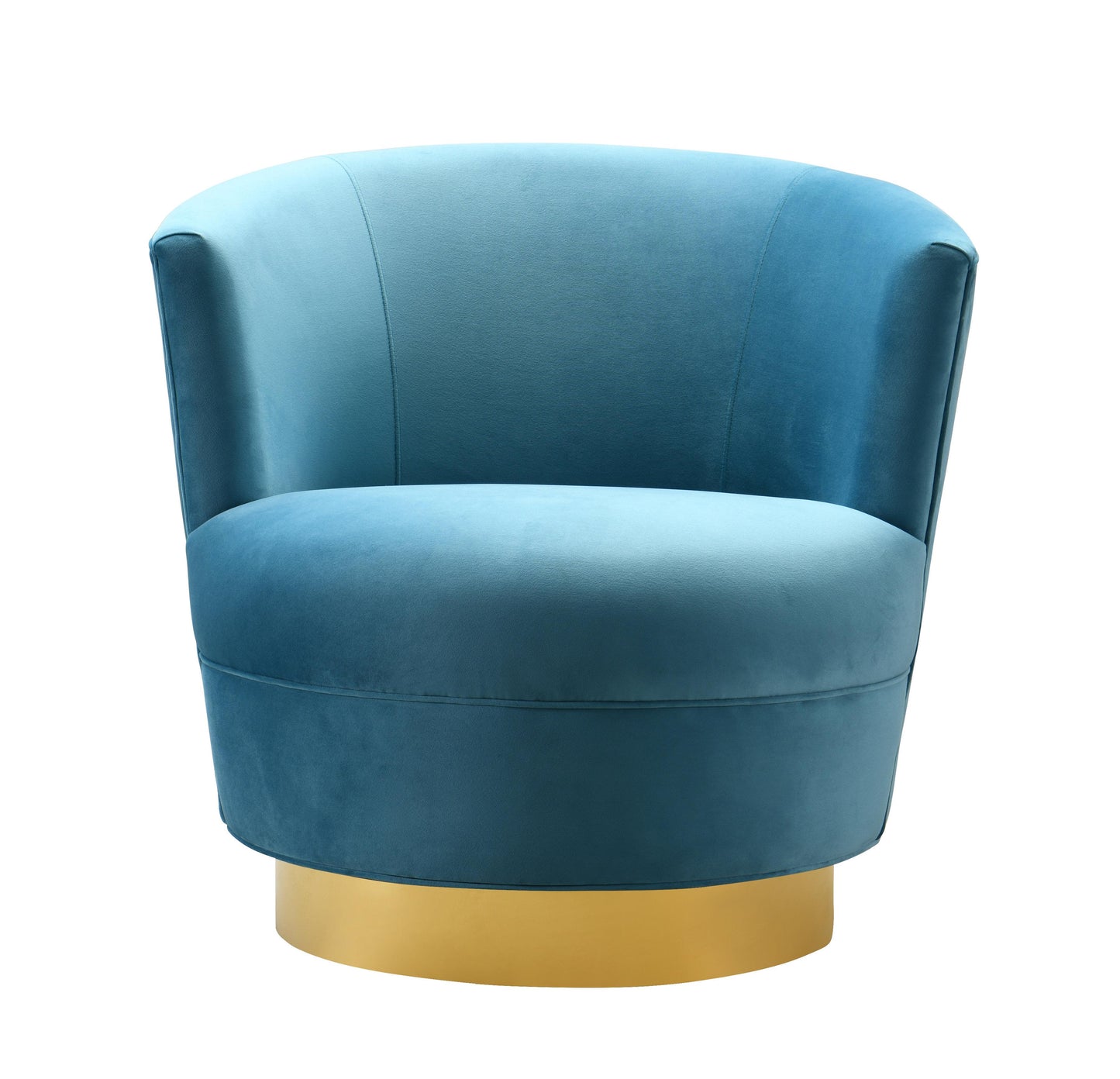 Tov Furniture Noah Lake Blue Swivel Chair