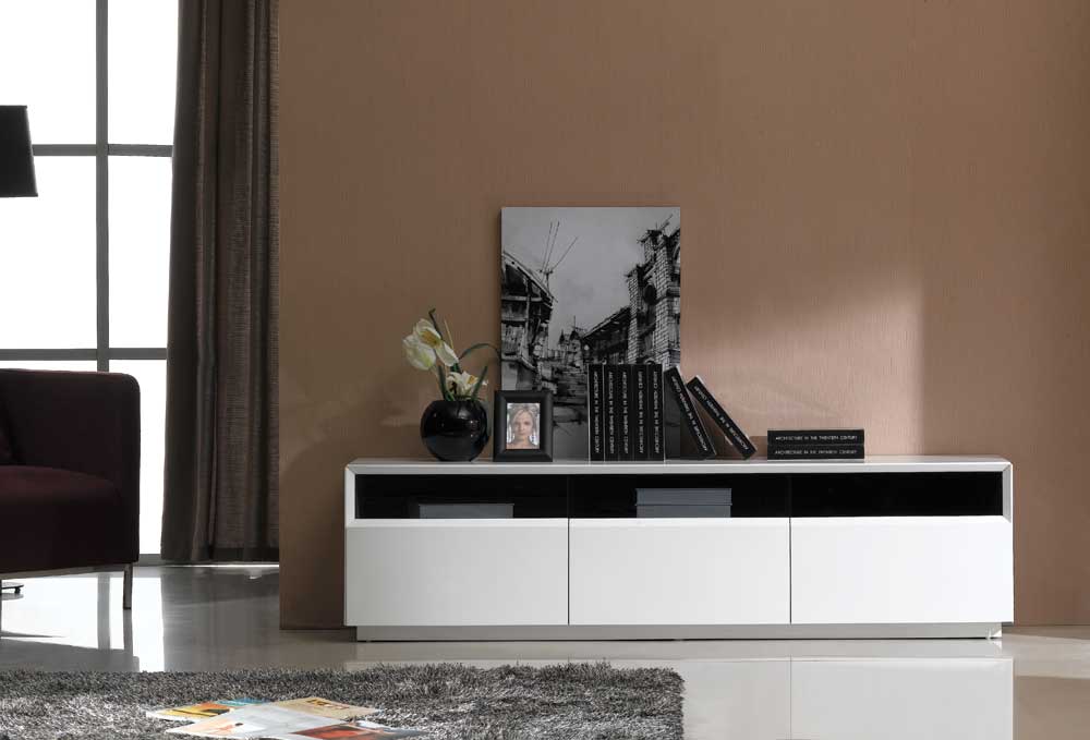 TV Stand 023 White High Gloss by JM